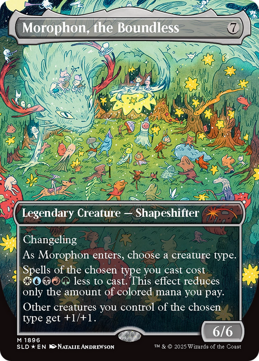 Morophon, the Boundless (Double Rainbow Foil) (SLD-1896) - Secret Lair Drop Series Foil