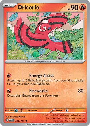 Oricorio 026/191  SV08 Surging Sparks - Common