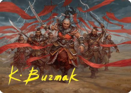 Alesha, Who Laughs at Fate Art Card (14/54) (Gold-Stamped Signature) (ASFDN-014) - Art Series: Foundations