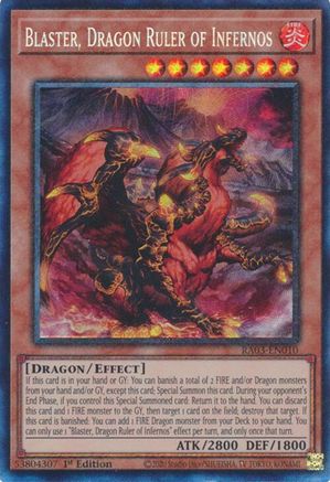 Blaster, Dragon Ruler of Infernos (PCR) (RA03-EN010) - Quarter Century Bonanza 1st Edition