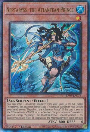 Neptabyss, the Atlantean Prince (PUR) (RA03-EN013) - Quarter Century Bonanza 1st Edition