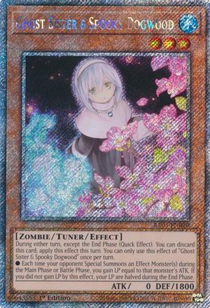 Ghost Sister & Spooky Dogwood (Alternate Art) (Platinum Secret Rare) (RA03-EN020) - Quarter Century Bonanza 1st Edition