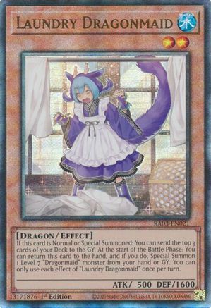 Laundry Dragonmaid (PUR) (RA03-EN021) - Quarter Century Bonanza 1st Edition