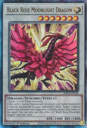 Black Rose Moonlight Dragon (PUR) (RA03-EN038) - Quarter Century Bonanza 1st Edition