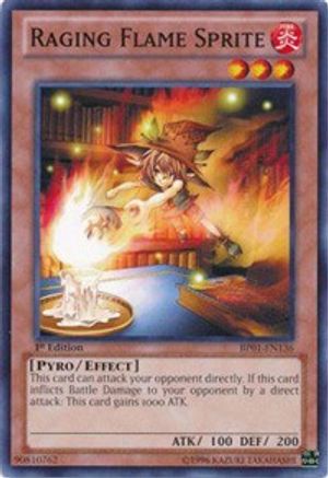 Raging Flame Sprite (BP01-EN136) - Battle Pack: Epic Dawn 1st Edition
