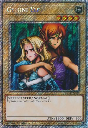 Gemini Elf (Platinum Secret Rare) (RA03-EN109) - Quarter Century Bonanza 1st Edition