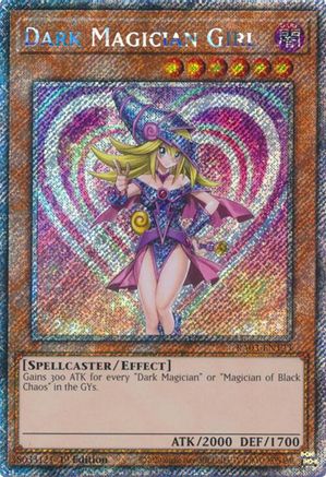 Dark Magician Girl (Platinum Secret Rare) (A) (RA03-EN123) - Quarter Century Bonanza 1st Edition