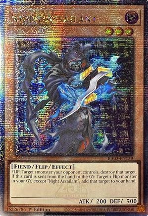 Night Assailant (Quarter Century Secret Rare) (RA03-EN139) - Quarter Century Bonanza 1st Edition