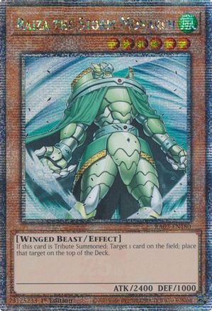 Raiza the Storm Monarch (Quarter Century Secret Rare) (RA03-EN180) - Quarter Century Bonanza 1st Edition