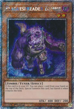 Plaguespreader Zombie (Platinum Secret Rare) (RA03-EN207) - Quarter Century Bonanza 1st Edition