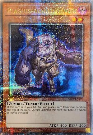 Plaguespreader Zombie (Quarter Century Secret Rare) (RA03-EN207) - Quarter Century Bonanza 1st Edition