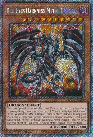 Red-Eyes Darkness Metal Dragon (Platinum Secret Rare) (RA03-EN212) - Quarter Century Bonanza 1st Edition
