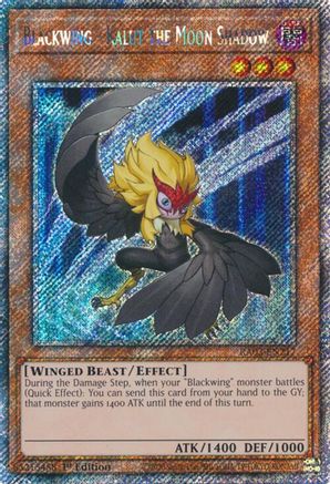 Blackwing - Kalut the Moon Shadow (Platinum Secret Rare) (RA03-EN217) - Quarter Century Bonanza 1st Edition