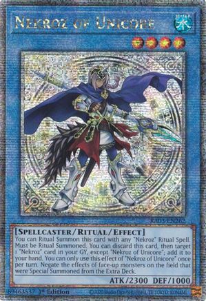 Nekroz of Unicore (Quarter Century Secret Rare) (RA03-EN262) - Quarter Century Bonanza 1st Edition