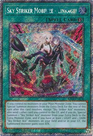 Sky Striker Mobilize - Linkage! (Platinum Secret Rare) (RA03-EN274) - Quarter Century Bonanza 1st Edition