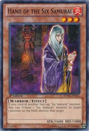 Hand of the Six Samurai (SDWA-EN015) - Structure Deck: Samurai Warlords 1st Edition