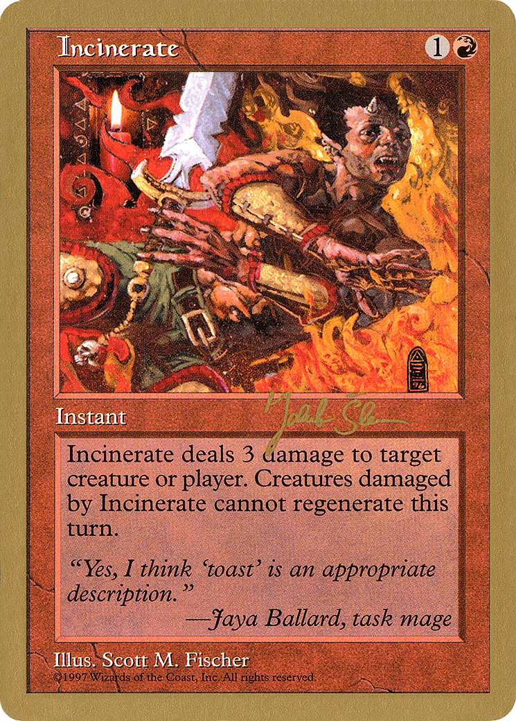 Incinerate (WCD-JS242) - World Championship Decks 1997