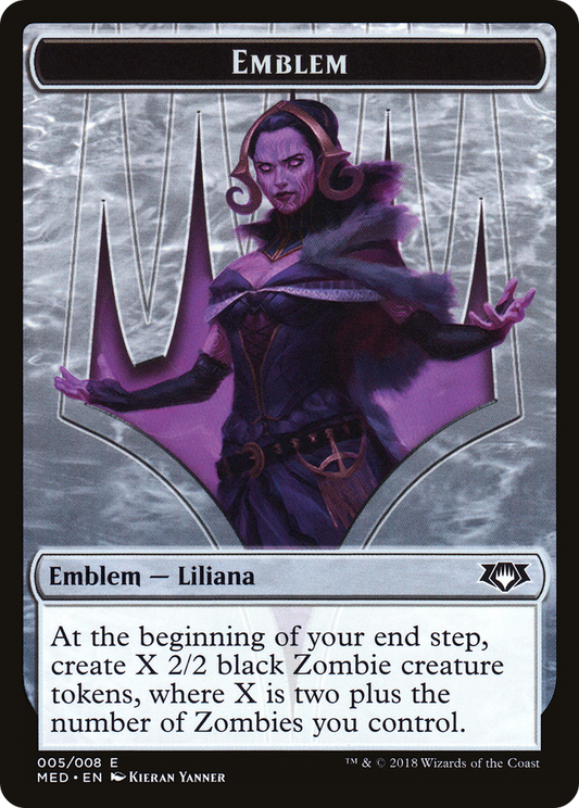 Emblem - Liliana, the Last Hope (MED-005) - Mythic Edition Tokens