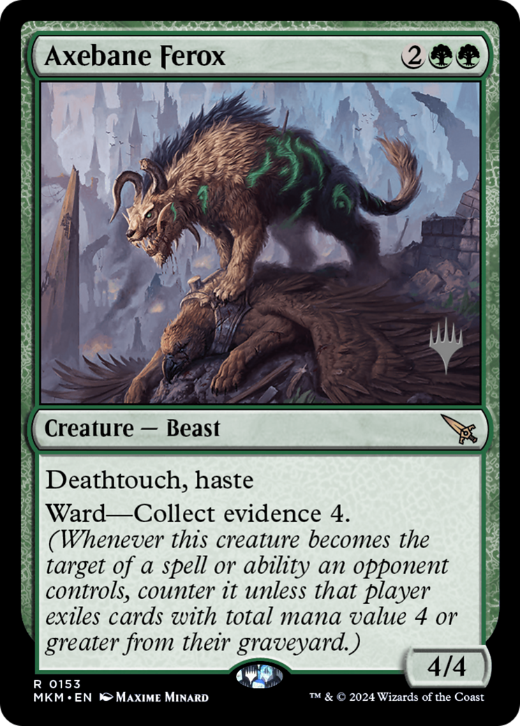 Axebane Ferox (PPMKM-153P) - Murders at Karlov Manor Promos Foil