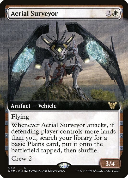 Aerial Surveyor (NEC-039) - Neon Dynasty Commander: (Extended Art)