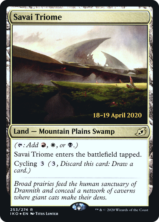 Savai Triome (PRE-253S) - Ikoria: Lair of Behemoths Promos Foil
