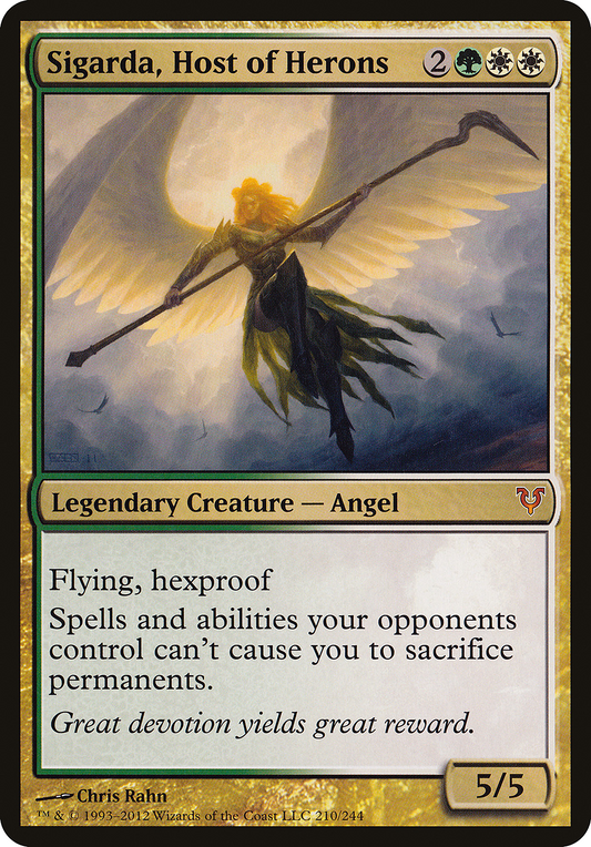 Sigarda, Host of Herons (Avacyn Restored) (OVER-210) - Open the Helvault Foil