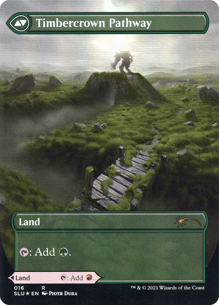 Cragcrown Pathway // Timbercrown Pathway (SLU-016) - Secret Lair: Ultimate Edition: (Showcase) (Borderless) Foil