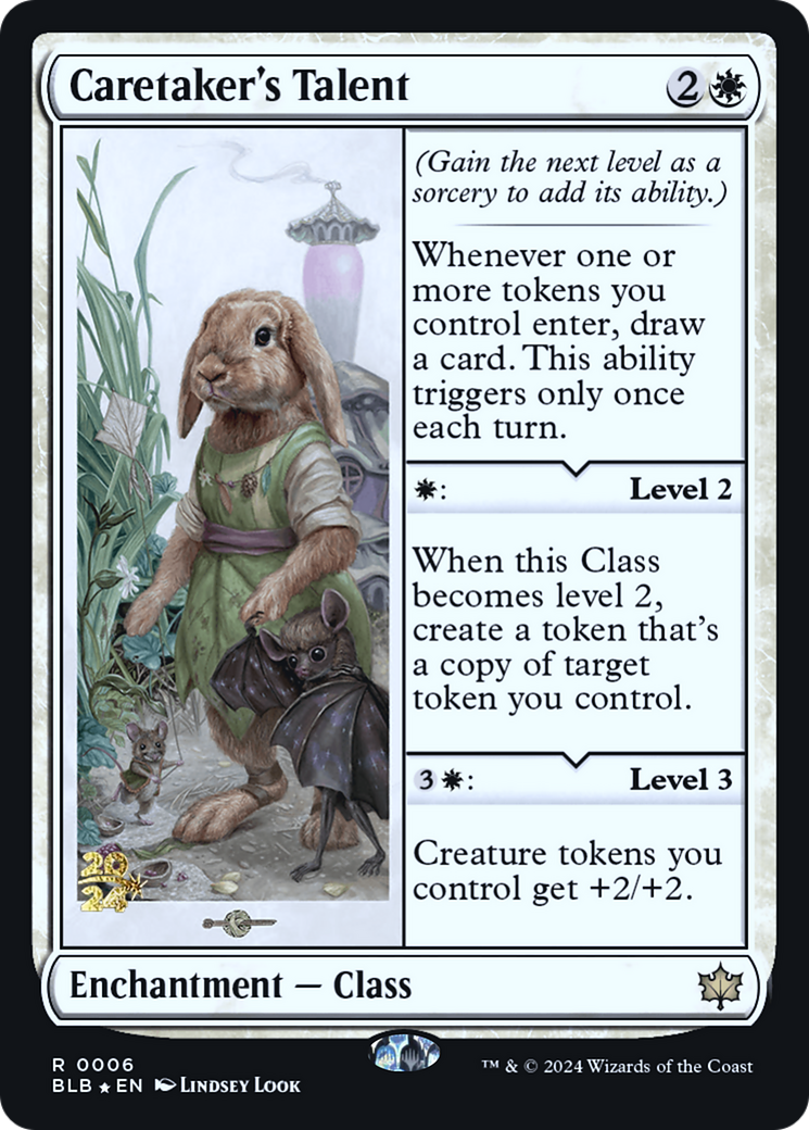 Caretaker's Talent (PRE-06S) - Bloomburrow Promos Foil