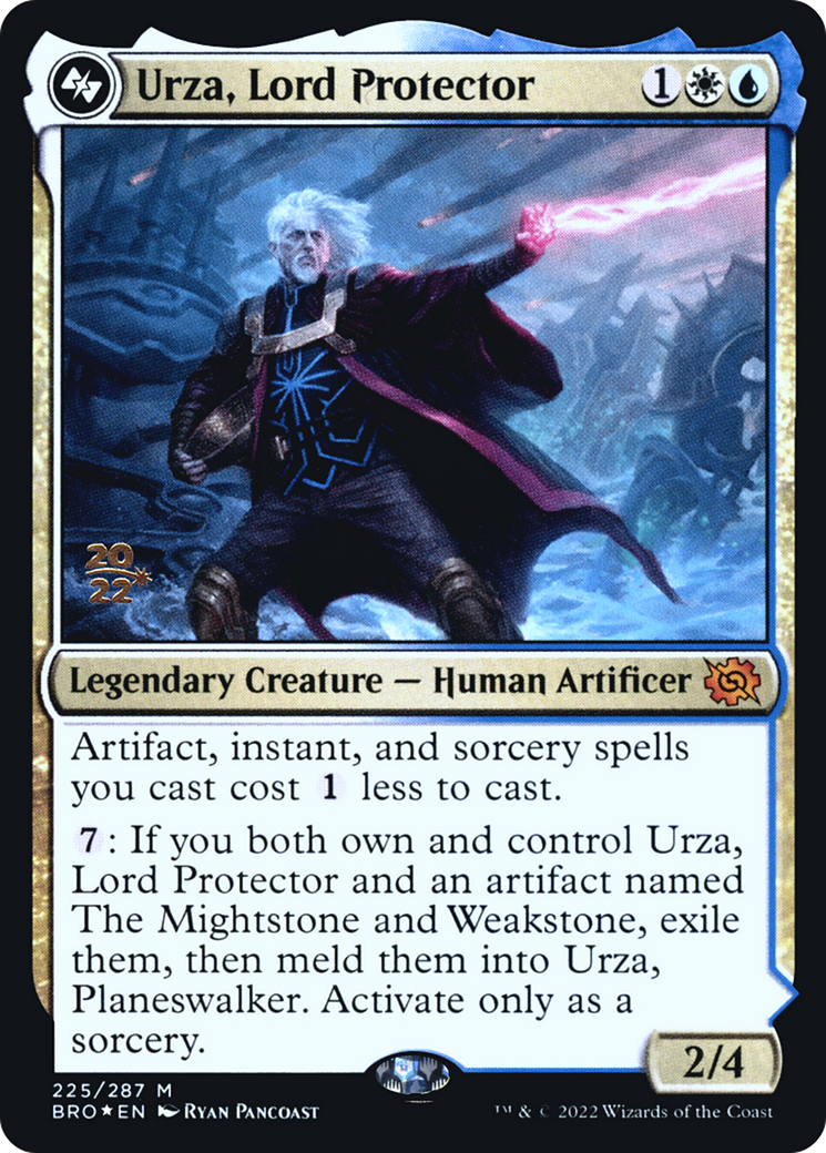 Urza, Lord Protector (PRE-225S) - The Brothers' War Promos Foil
