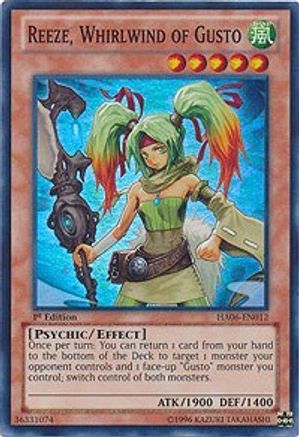 Reeze, Whirlwind of Gusto (HA06-EN012) - Hidden Arsenal 6: Omega Xyz 1st Edition