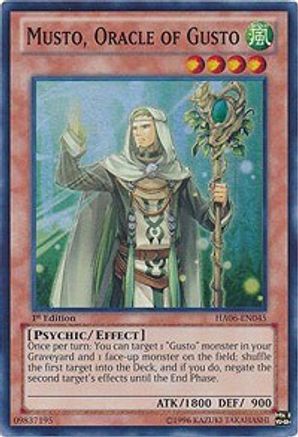 Musto, Oracle of Gusto (HA06-EN045) - Hidden Arsenal 6: Omega Xyz 1st Edition