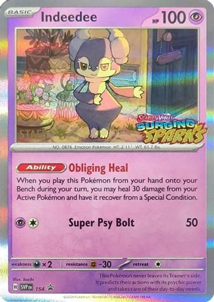 Indeedee (Staff) 154  - Holofoil SV Scarlet & Violet Promo Cards - Promo