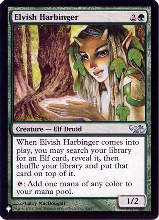 Elvish Harbinger (Retro Frame) (LIST-004) - The List Reprints