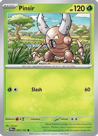 Pinsir 003/131  SV Prismatic Evolutions - Common