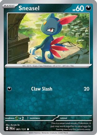 Sneasel 061/131  SV Prismatic Evolutions - Common