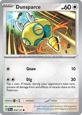 Dunsparce 079/131  SV Prismatic Evolutions - Common