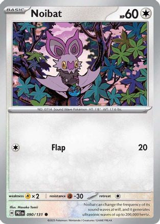 Noibat 090/131  - Reverse Holofoil SV Prismatic Evolutions - Common