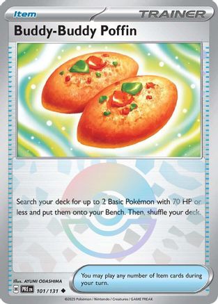 Buddy-Buddy Poffin (Poke Ball Pattern) 101/131  - Holofoil SV Prismatic Evolutions - Uncommon