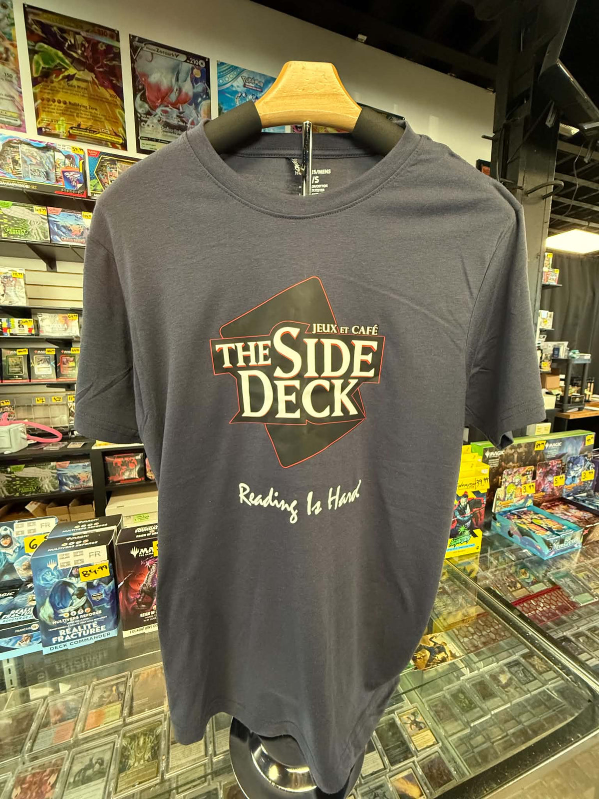 TSD T-Shirt "Reading is Hard" - Navy Blue