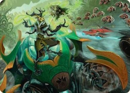 Aatchik, Emerald Radian Art Card (15/54) (AADFT-015) - Art Series: Aetherdrift