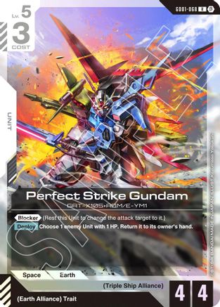 Perfect Strike Gundam (GD01-068) - Edition Beta Holofoil