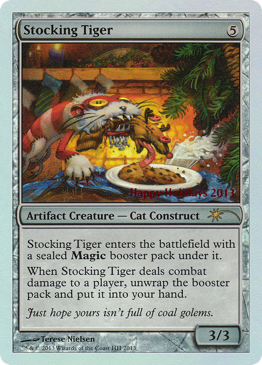 Stocking Tiger (SPECIAL-2013) - Happy Holidays Foil