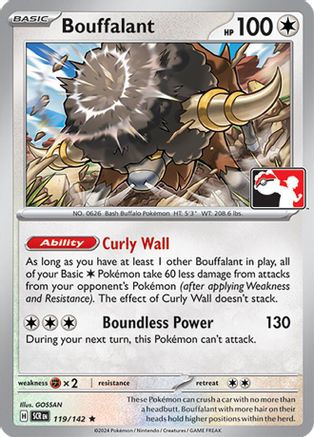 Bouffalant 119/142  - Holofoil Prize Pack Series Cards - Rare