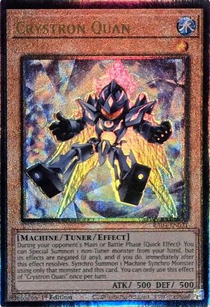 Crystron Quan (PUR) (RA04-EN021) - Quarter Century Stampede 1st Edition