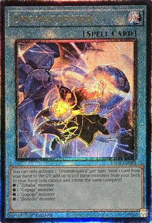 Onomatopaira (PUR) (RA04-EN089) - Quarter Century Stampede 1st Edition
