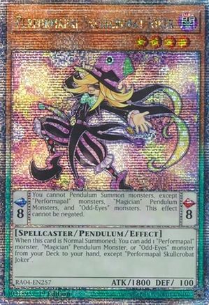 Performapal Skullcrobat Joker (Quarter Century Secret Rare) (RA04-EN257) - Quarter Century Stampede 1st Edition