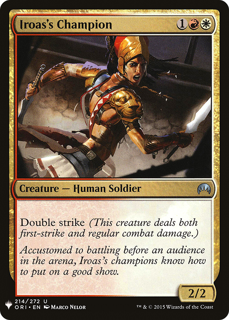 Iroas's Champion (LIST-214) - The List