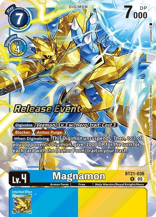 Magnamon (BT21-036) - World Convergence Release Event Cards Foil