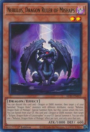 Nebulus, Dragon Ruler of Mishaps (ALIN-EN019) - Alliance Insight 1st Edition