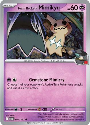 Team Rocket's Mimikyu 087  SV10 Destined Rivals - Uncommon